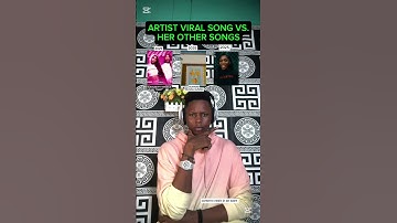 Thumbnail of artist viral song vs her other songs #shorts #music