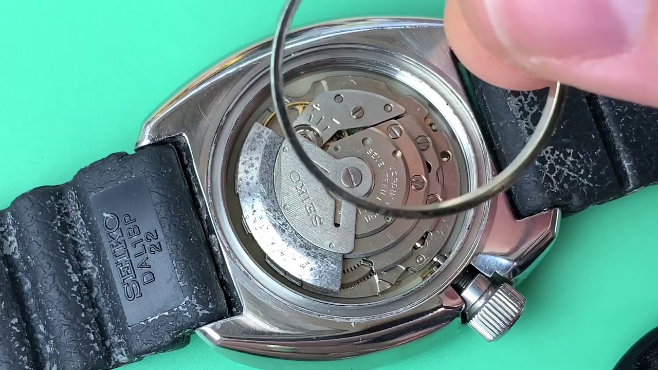 Seiko 6309 crown and stem removal - YouTube