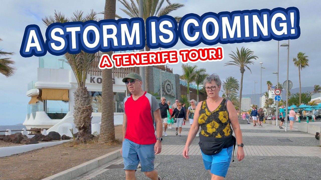 A STORM IS COMING to Playa De Las Americas, TENERIFE!