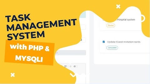 Task Management System in PHP/MySQLi Demo