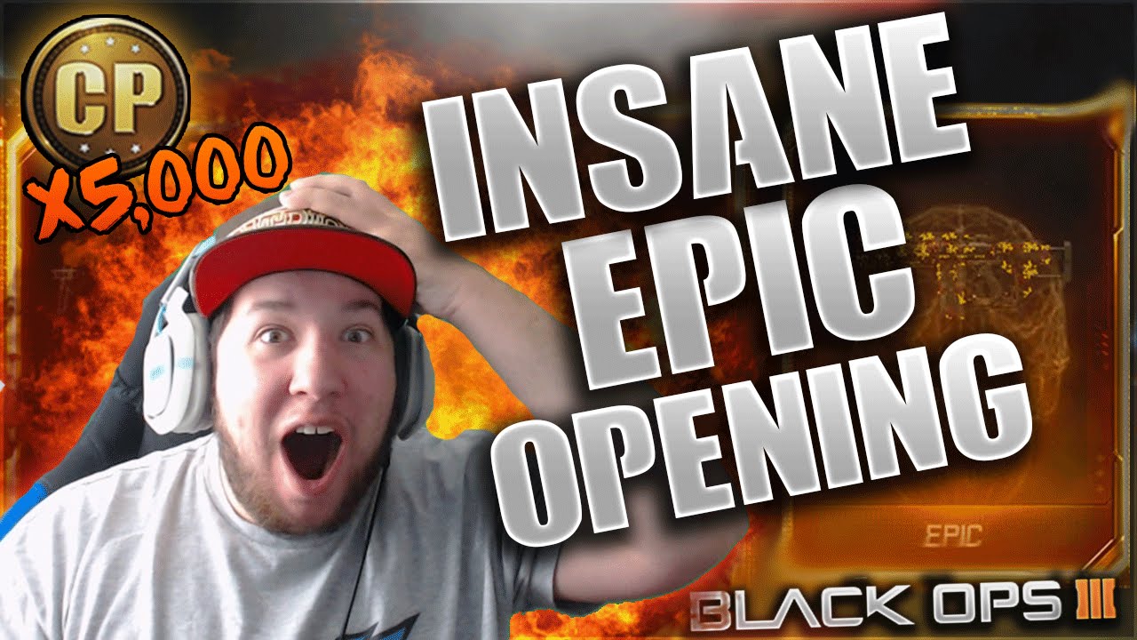 INSANE "EPIC SUPPLY DROP OPENING" WITH 5,000 COD POINTS! (Black Ops 3 Epic Supply Drop Opening)