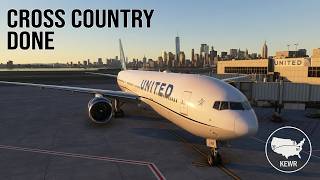 UNITED1961 Real World Simulation KSFO to KEWR | FF B777-300ER XP12 Cross Country