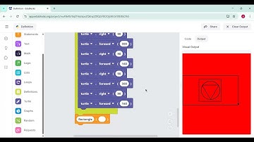 Using definition drawing shapes in python edubocks