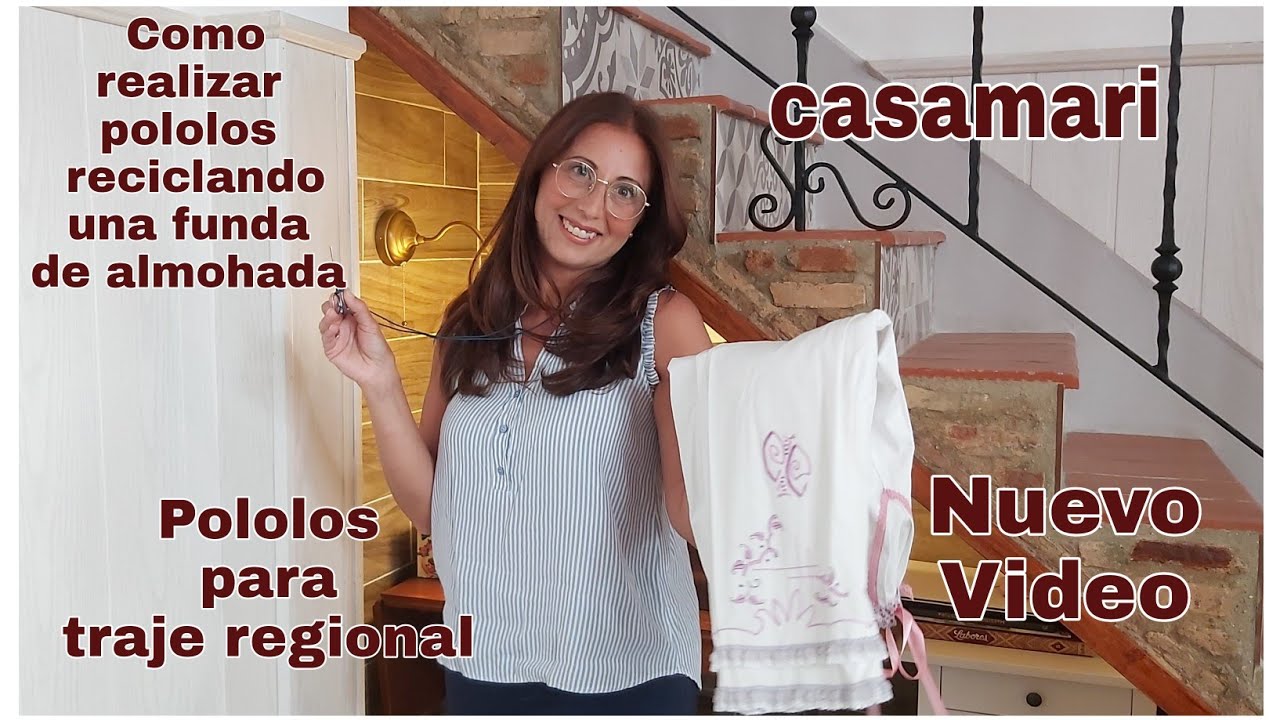 Reutilizar funda de almohada para realizar pololos de traje regional