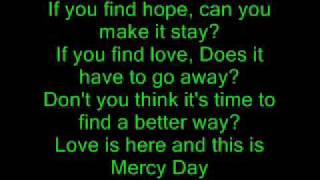 One Hundred Hours Mercy Day Lyrics