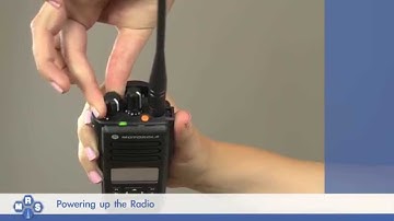 Motorola Mototrbo DP4600 Portable Radio - Powering Up The Radio Training Video