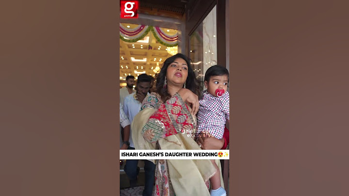 Ishari Ganesh Daughter Wedding💖மகன் Ilai-யோடு மணமக்களை வாழ்த்த வந்த Amala Paul🥰✨
