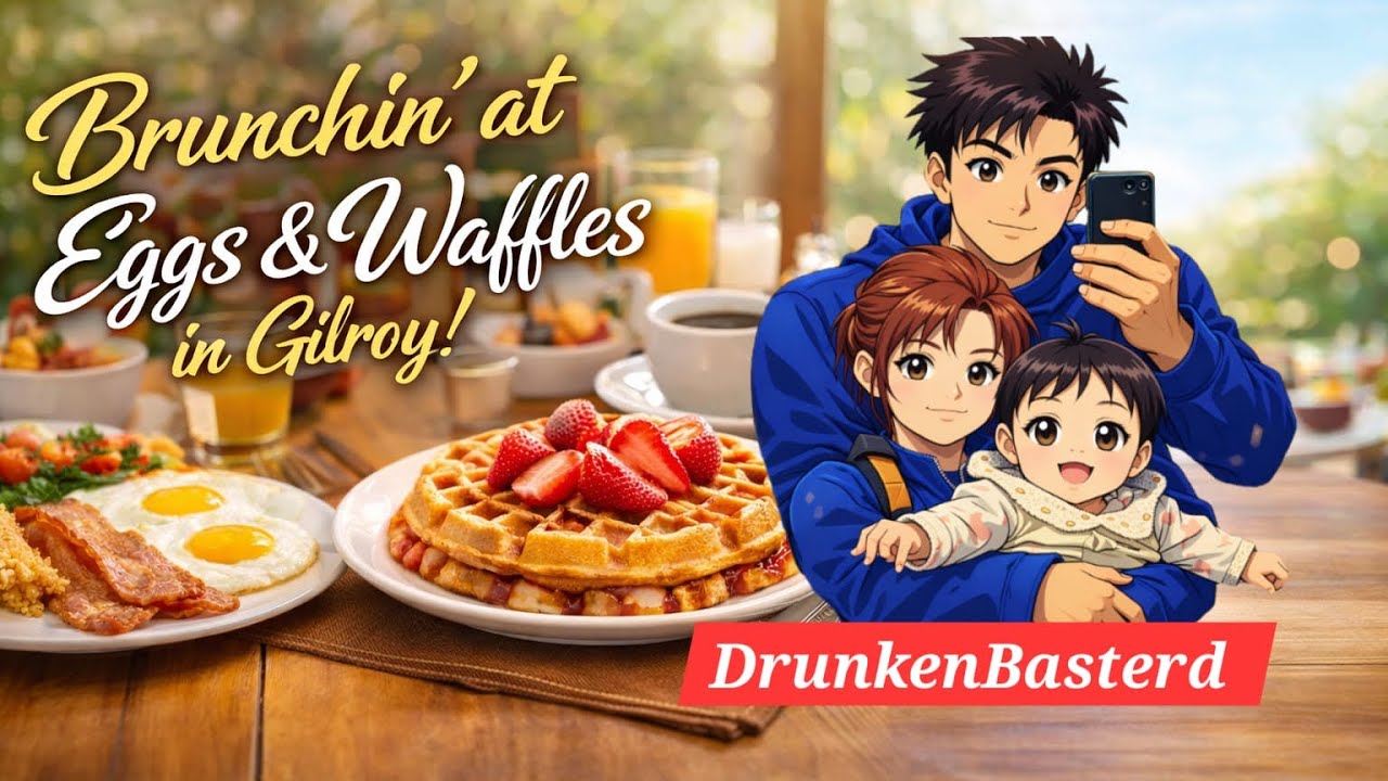 «Огромные яйца Бенедикт, тост с авокадо и бельгийские вафли | Обзор еды от DrunkenBasterd в Гилро...