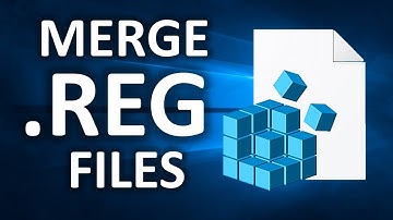 How to merge multiple .reg files into one (without any software)