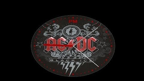 AC/DC Themed Clock For The Desktop: ClocX
