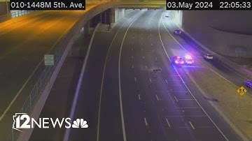 I-10 eastbound near downtown closed Friday night after crash