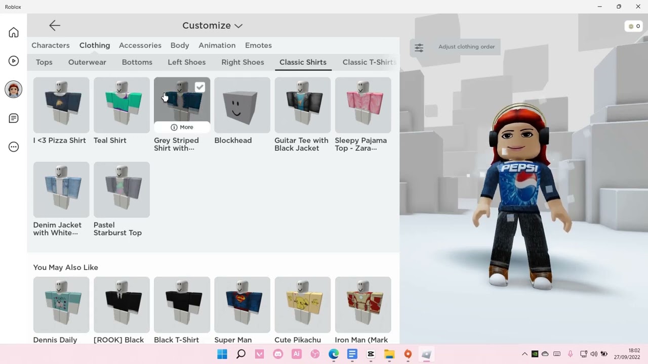 How to change your avatar in Roblox without leaving a game - Quora