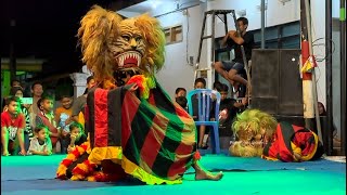 Spektakuler‼️Pembarong Kepala Reog Ponorogo Membuat Jathil Ketakutan// Cekok Babadan Ponorogo