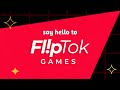 Say hello to fliptok games creative tiktok marketing with branded  immersive hypercasual games