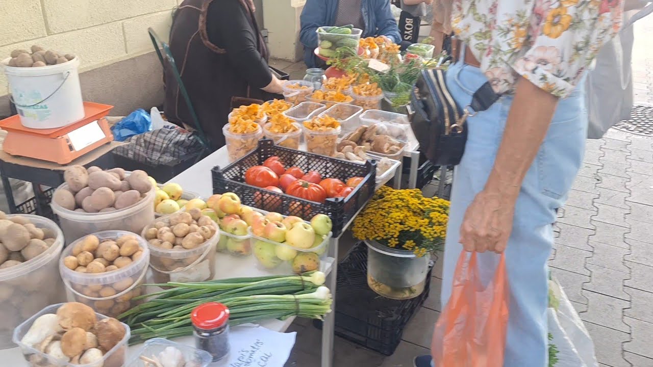 18 августа 2025г.[Жизнь в Литве]На Калварийском Рынке в Вильнюсе новый урожай