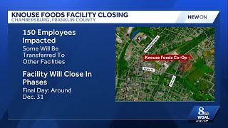 Knouse Foods to close Chambersburg plant by year’s end