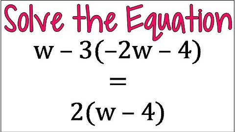 Solve an Equation with Variables on Both Sides of the Equal Sign