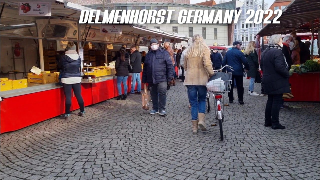 🇩🇪Delmenhorst Germany Walking  2022/ Weekend Market @mtours1