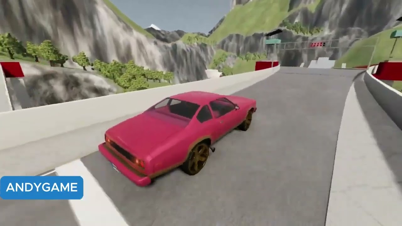 Cars vs Broken Bridge #308