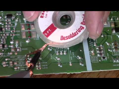 Easy ways how to solder unsolder / desolder parts and wires with flux