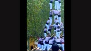 Castellers Human Towers Festa Major De Sants 2011