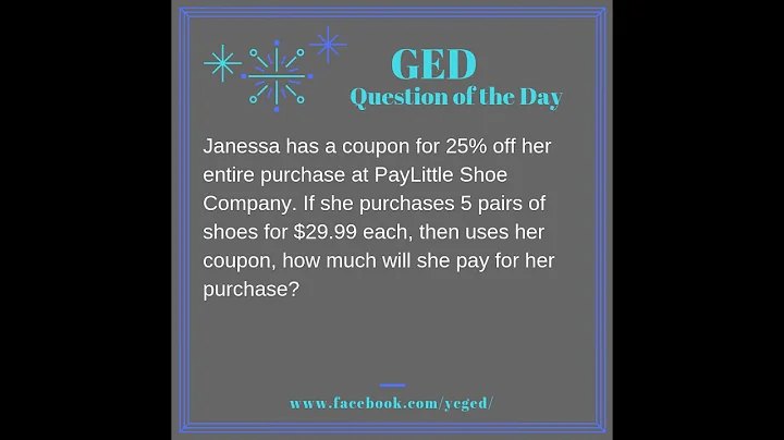 GED QOD: Multistep Percent Problems