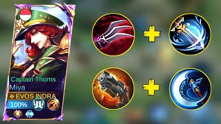 Miya Brutal Damage Pakai Set Emblem & Buildnya Top Global | Build Top Global 1 Miya - Mobile Legends