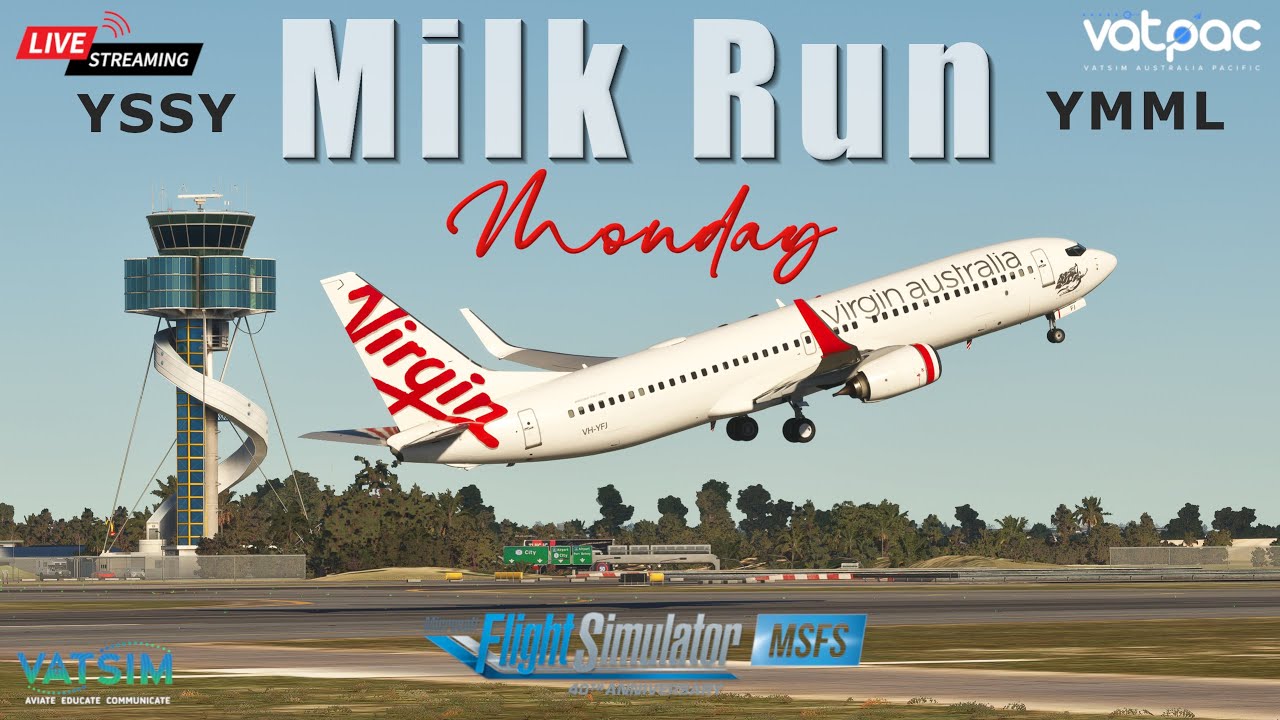 MSFS Live + VATSIM | PMDG 737-800 Realistic Full Flight | Milk Run ...