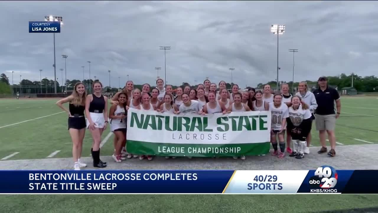 Bentonville lacrosse completes state title sweep YouTube