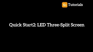 How to Make LED Three-Split Screen in Hirender S3 V5.2
