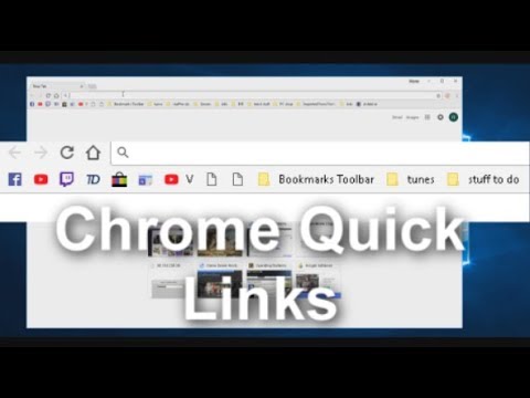 How to enable Chrome Quick link toolbar