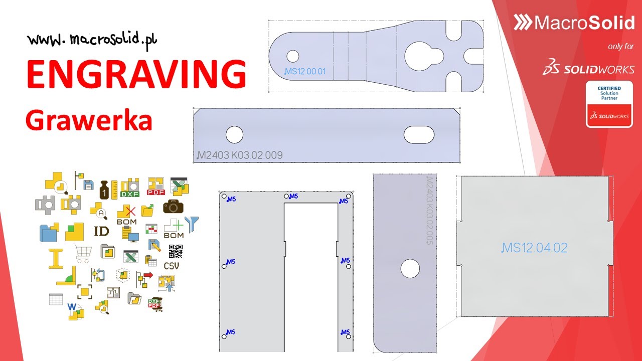 Solidworks Engraving Note MacroSolid - Engraving. Grawerka w SOLIDWORKS. - YouTube