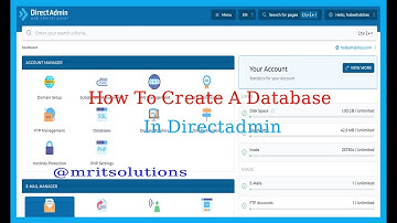 🎥 How to Create Databases in DirectAdmin | Step-by-Step Tutorial