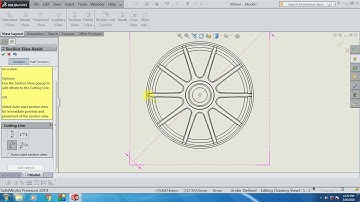 Solidworks tutorial| solidworks tutorial SECTION VIEW