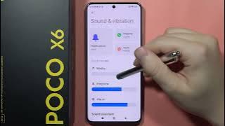 POCO X6: Adjust Volume Level for Notifications, Ringtone and Alarm #howtodevices