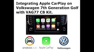 Volkswagen Golf Wireless and wired Apple CarPlay, Android Auto OEM Integration Demo Video