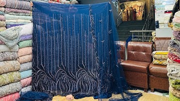 Premium Net Fabric Design | Elegant Multi Cutdana Work | Border Edition | 7 Unique Colours