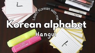 Learn Korean with me: Korean alphabet, Hangul