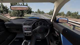 Subaru Impreza Test drive with phonk | BeamNG Drive