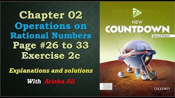 How to perform different Operations with Rational Numbers || oxford countdown 2nd edition || Class 7