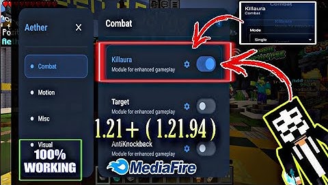 Aether Client V1.0.0 For MCPE 1.21.94 | Minecraft PE Op Hack Client 2025