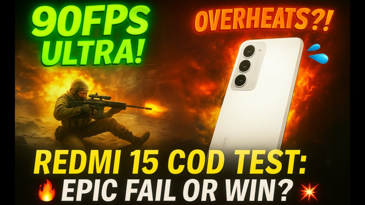 Redmi 15 COD Mobile TEST: Mind-Blowing 120FPS 🔥 + Battery MELTDOWN?! 😱 (Ultimate 2025 Budget Beast?)