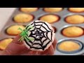 How to Decorate Spider Web Cupcakes for Halloween