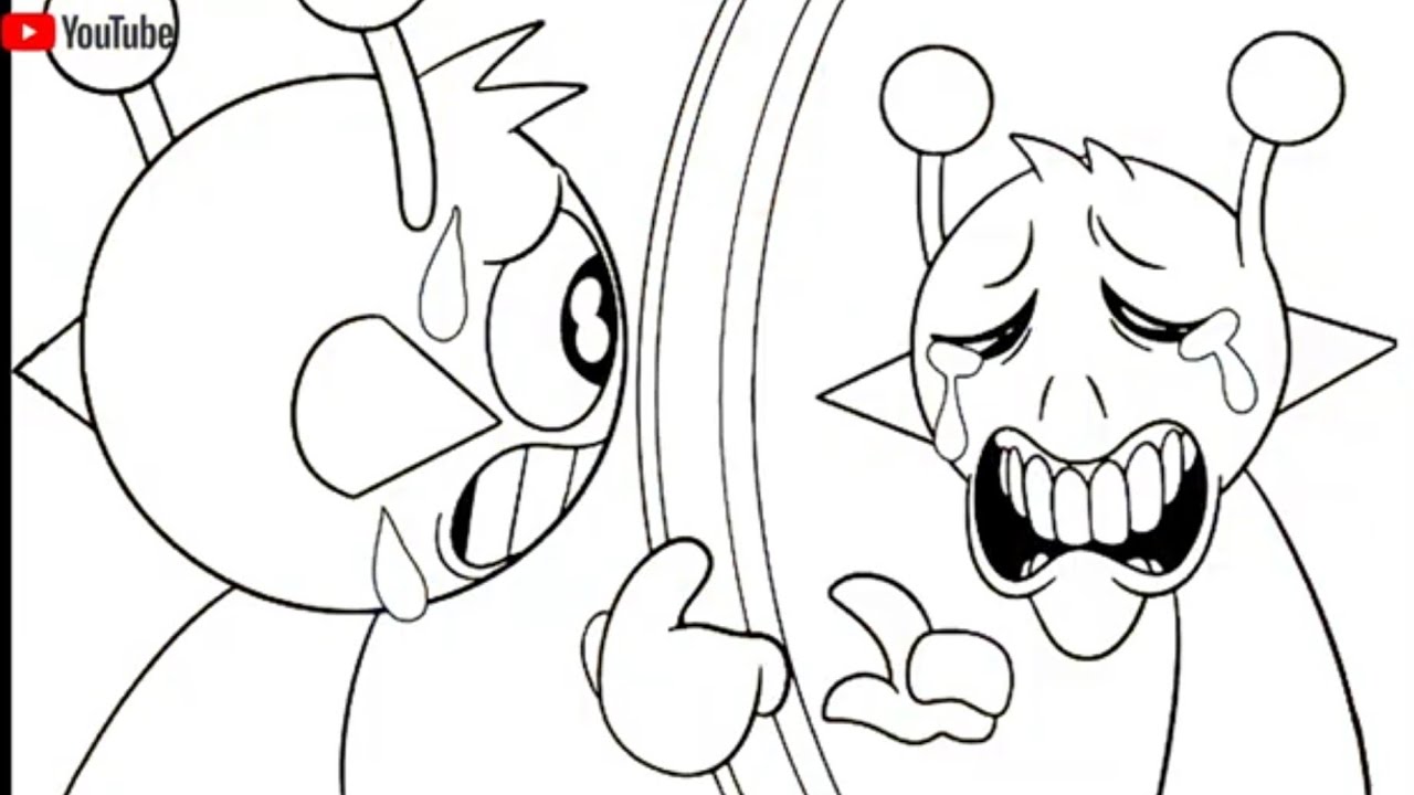 Yellow Sad Mirror 😢 | Yellow Crying Face vs Yellow Sad Reflection | Yellow Emoji Cartoon Story