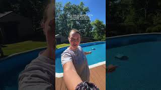 I am spending so much less time cleaning the pool this summer and so much more time ENJOYING the
