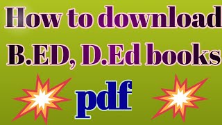 How to download B.Ed,D.Ed books screenshot 4