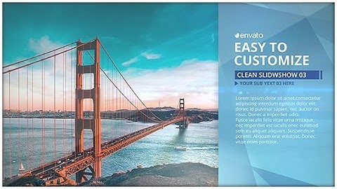 Clean Slideshow | After Effects Template | Video Displays