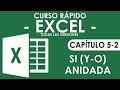 Curso Excel - Capitulo 5-2, Función SI (Y-O) ANIDADA