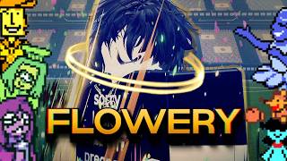 Deltarune Flowery in Azure Latch...