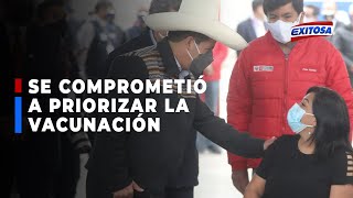 🔴🔵Presidente Pedro Castillo se comprometió a priorizar vacunación y mejorar conectividad en el país 🔴🔵Presidente Pedro Castillo se comprometió a priorizar vacunación y mejorar conectividad en el país